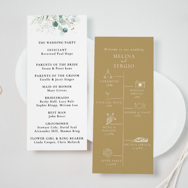 Programa de Boda Cronológica del Eucalipto Verde O (Subido por el creador)