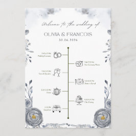 Programa de Boda Cronológico – Ceremonia Floral El