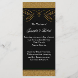 Programa de Boda de Acentos de Desplazamiento Negr