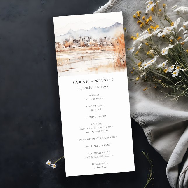 Programa de Boda de Agua Utah en Salt Lake City (Subido por el creador)