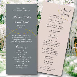 Programa de Boda de Anillos minimalistas