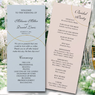 Programa de Boda de Anillos minimalistas