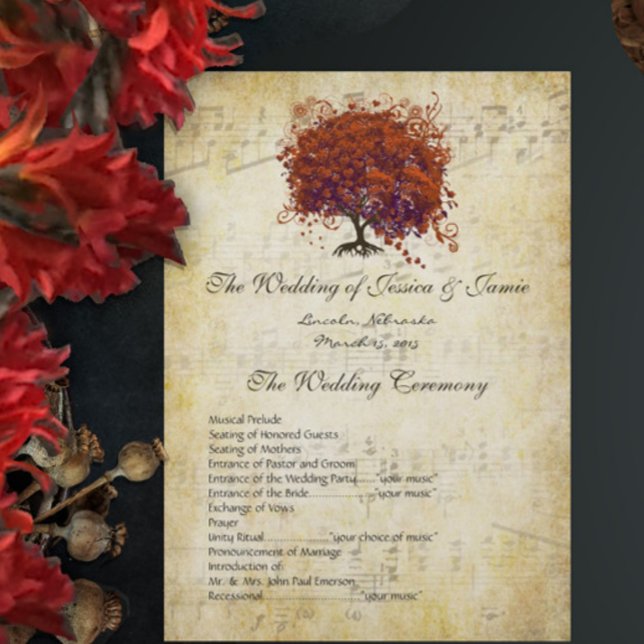 Programa de Boda de Árbol de Corazón de Coral Oscu (Subido por el creador)