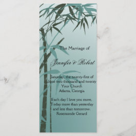 Programa de Boda de Bambú Natural de Gradiente ver