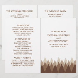 Programa de Boda de Bosques Marrones