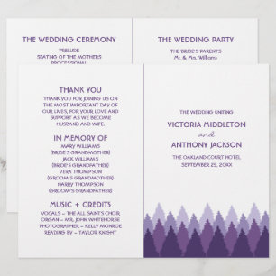 Programa de Boda de Bosques Púrpura