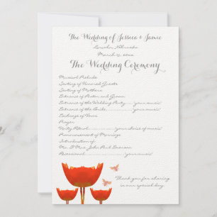 Programa de Boda de Cachorros y Abejas de naranja