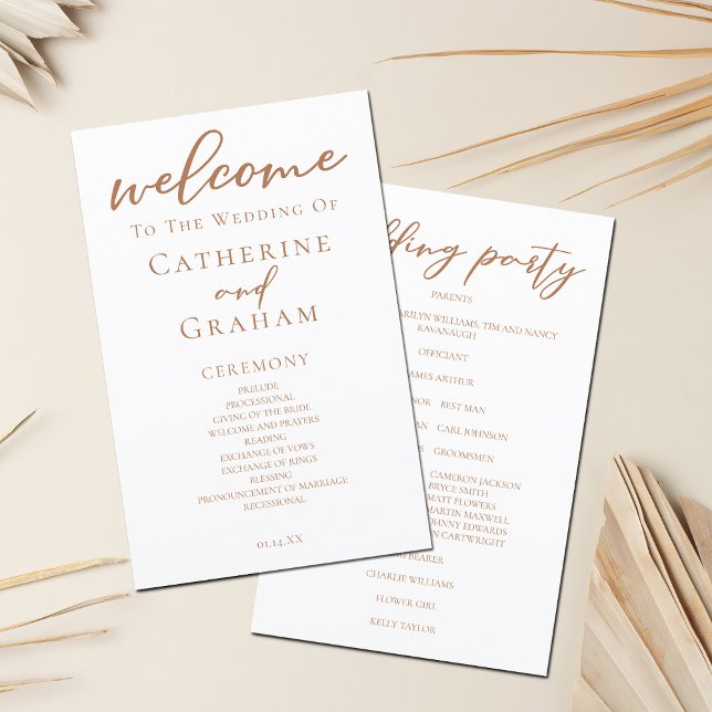 Programa de Boda de Caída de Personalizado de Guió (Subido por el creador)