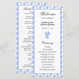 Programa de Boda de Campanillas Azules