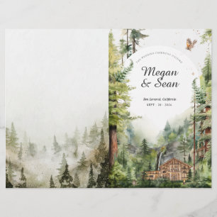 Programa de Boda de Cascada en Bosque Rústico