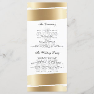 Programa de Boda de Cepillo Blanco y Oro