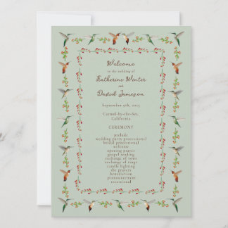 Programa de Boda de Colibrí