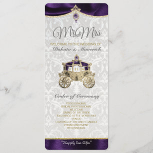 Programa de boda de cuento de hadas real