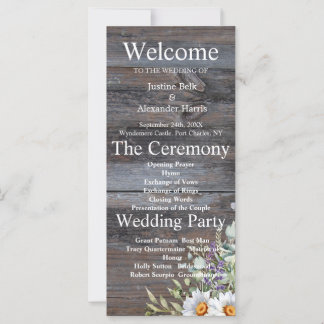 Programa de Boda de Daisy Blanco