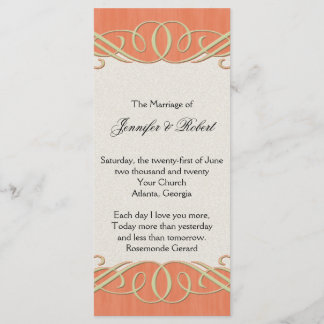 Programa de Boda de Desplazamiento Elegante de Pea