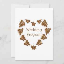 Programa de Boda de Diseño de Mariposas de Chocola
