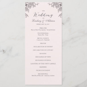 Programa de Boda de Elegancia Floral