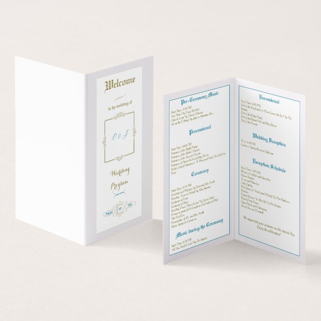 Programa de Boda de Elegancia Vintage (Interior y exterior)