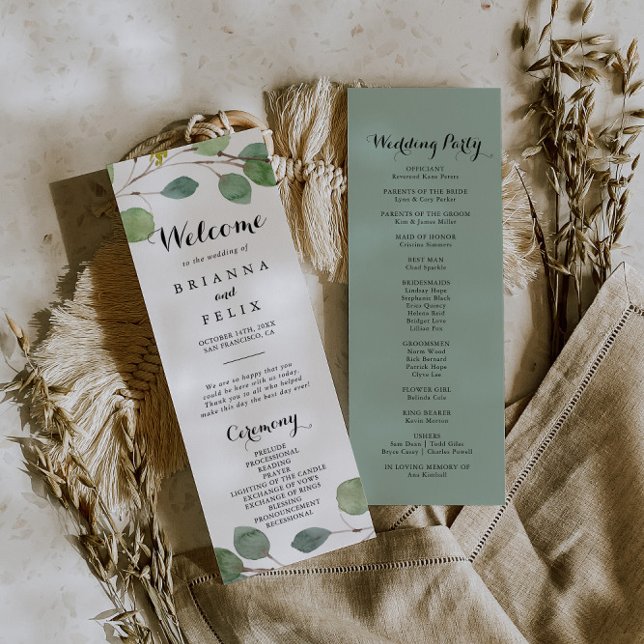 Programa de Boda de Equitación de Eucalyptus (Subido por el creador)