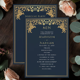 Programa de Boda de Espada Medieval de León Azul