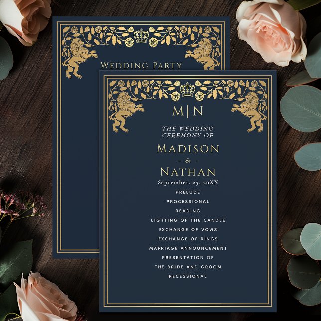 Programa de Boda de Espada Medieval de León Azul (Subido por el creador)