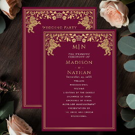 Programa de Boda de Espada Medieval del León Real