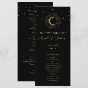 Programa de Boda de Estrellas Doradas Rafaga Celes