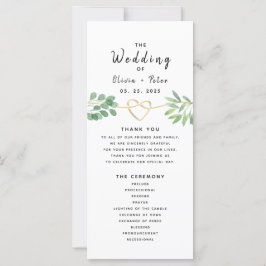 Programa de Boda de Eucalipto