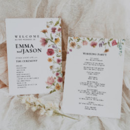 Programa de Boda de Flor Silvestre