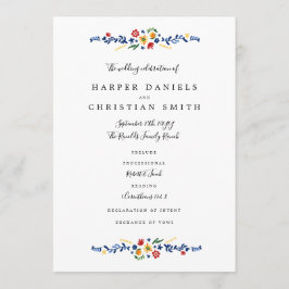 Programa de Boda de Florales Borrados