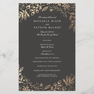Programa de Boda de Flores de Cosecha