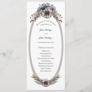 Programa de Boda de Flores de Invierno
