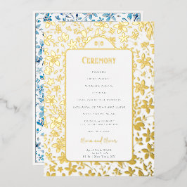 Programa de Boda de Flores Pequeñas