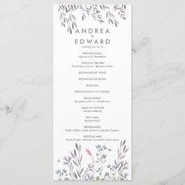 Programa de Boda de Flores Silvestres