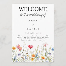 Programa de Boda de Flores Silvestres