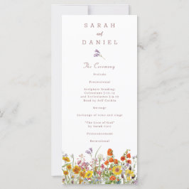 Programa de Boda de Flores Silvestres