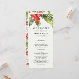 Programa de Boda de Floristería Tropical