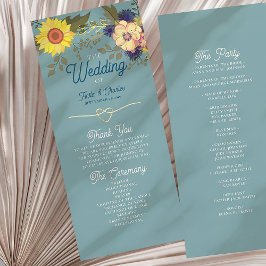 Programa de Boda de Girasoles
