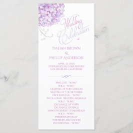 Programa de Boda de Hidrangea Púrpura