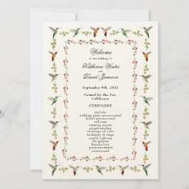 Programa de Boda de Hummingbird