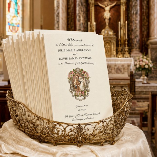 Programa de Boda de la Misa Latina Católica Elegan (Subido por el creador)