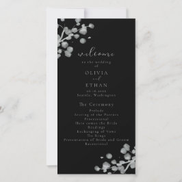 Programa de Boda de Lacquer Negro