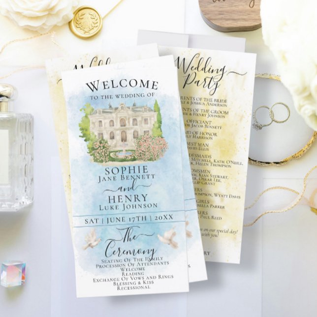 Programa de Boda de Lujo de la Fuente Elegante (Subido por el creador)