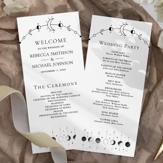 Programa de Boda de Luna Negra y Blanca Celestial (Subido por el creador)