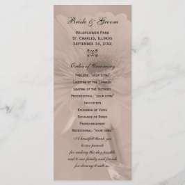 Programa de Boda de marea rosa pálido
