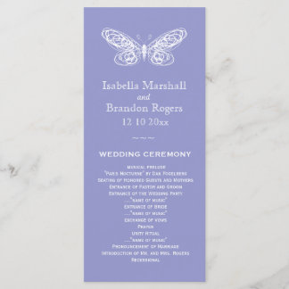 Programa de Boda de Mariposa Violeta