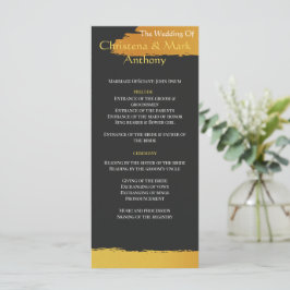 Programa de Boda de Medianoche Dorada