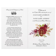 Programa de Boda de Misa Latina Católica con Flore