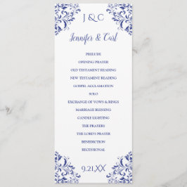 Programa de Boda de Nadine | Largo de Té (Azul Rea