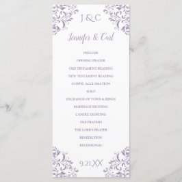 Programa de Boda de Nadine | Largo de Té (Lavanda)